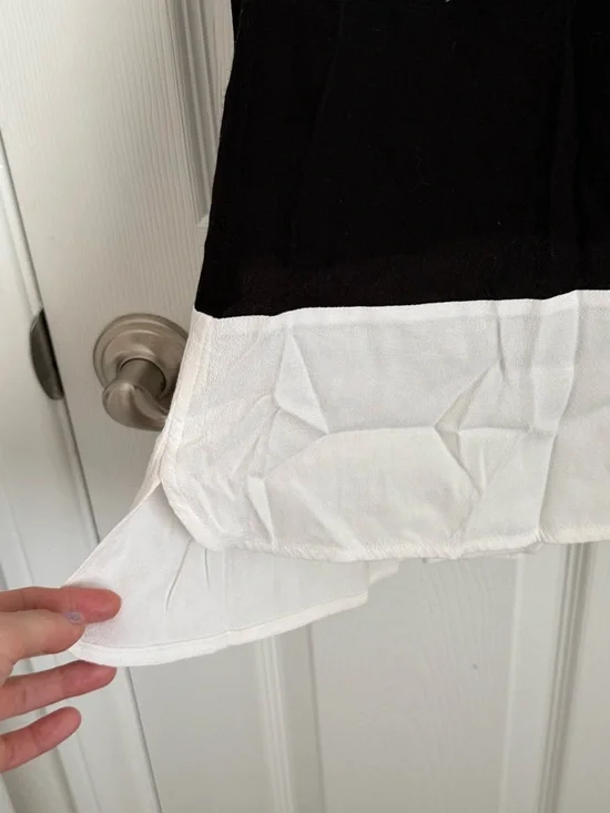 H&M Black and White Layered Short-Sleeve Tunic - Picture 4 of 5